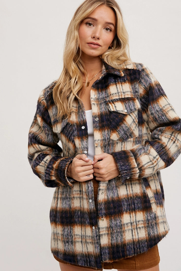 Ariana Brushed Flannel Shacket