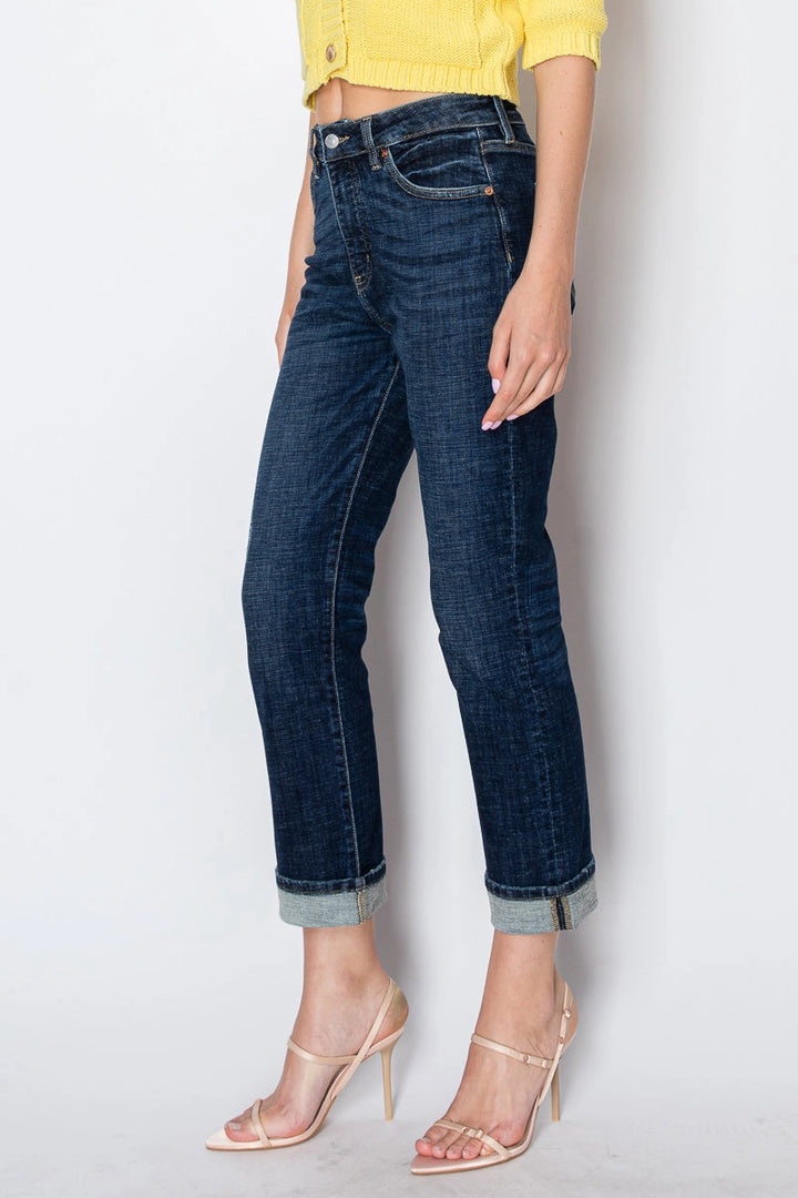 Althea Tummy Control Straight Cuff Jean