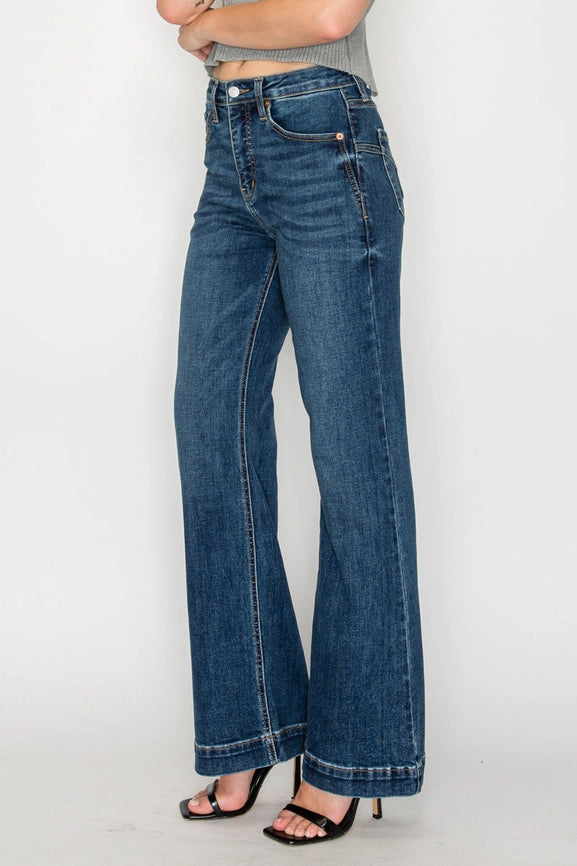 Veda Tummy Control High Rise Relaxed Holly Flare Jeans
