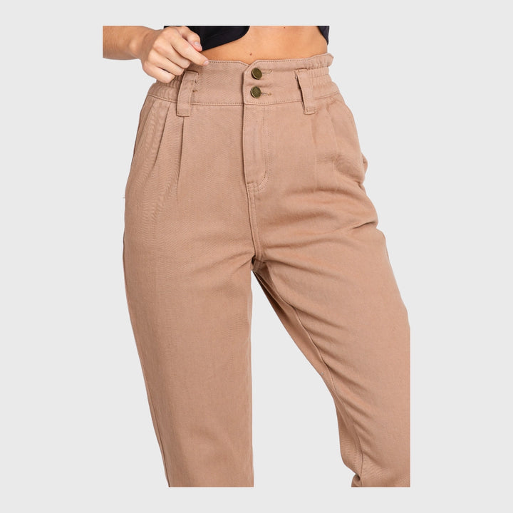Claudette High Rise Paper Bag Mom Jeans
