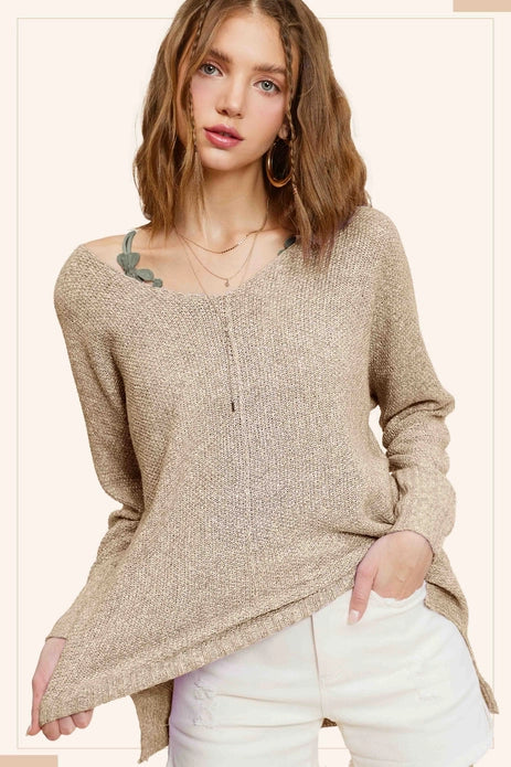 Iris Loose Fit Textured Sweater