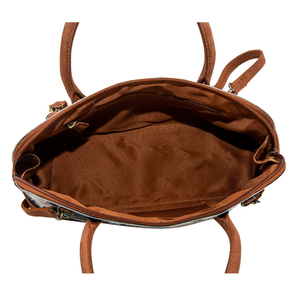 Julie Ann Cowhide Dome Satchel