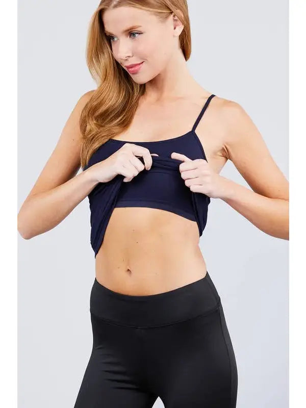 Nicolette Cropped Cami with Self Bra
