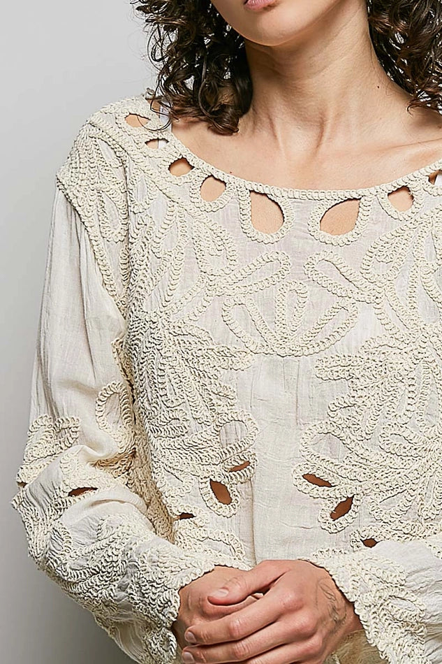 Eulalie Crochet Blouse