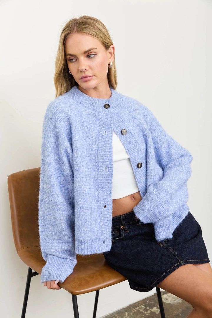Deanna Marled Button Down Cardigan