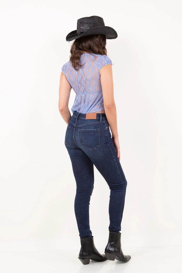 Oaklynn Corset High Rise Super Skinny Jeans