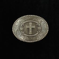 The Grace Rhinestone Cross Nocona Buckle