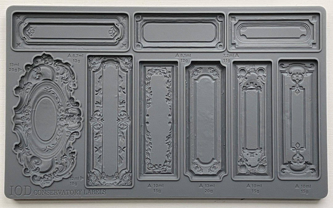 IOD Conservatory Labels 6X10 Mould