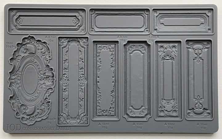 IOD Conservatory Labels 6X10 Mould