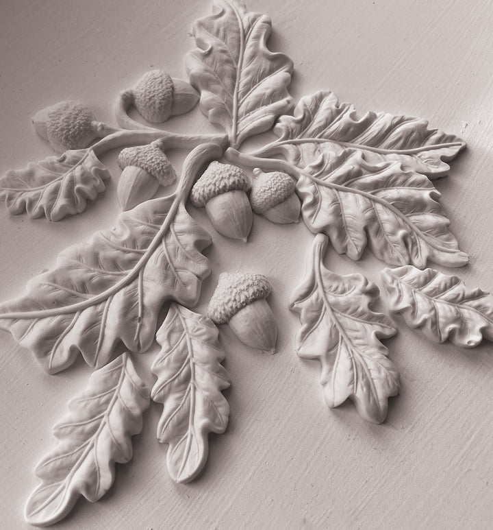 IOD Oak Leaves & Acorns 6X10 Mould