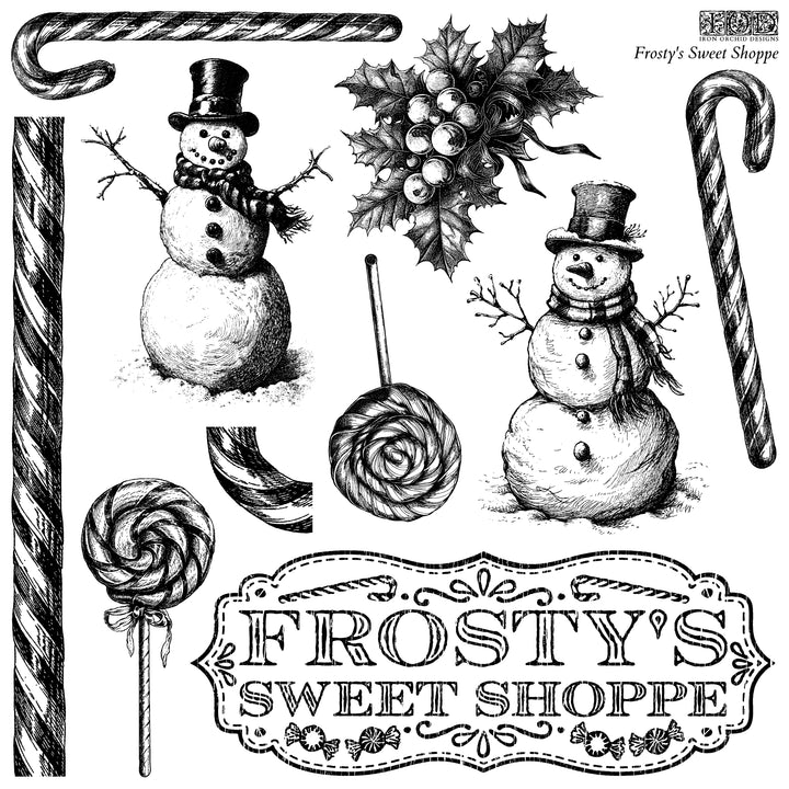 IOD Frosty's Sweet Shoppe 12x12 Stamp