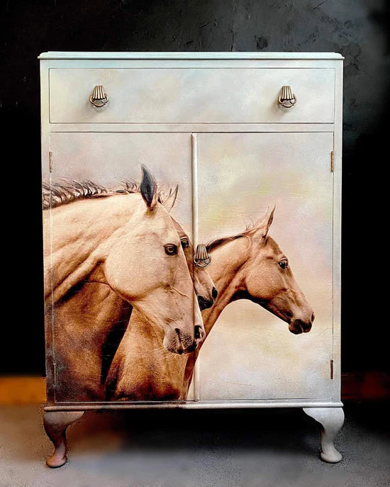 Sepia Horses MINT Decoupage Papers