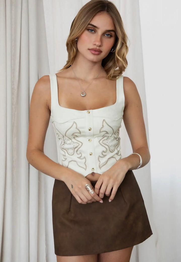 Alessia Western Corset Top