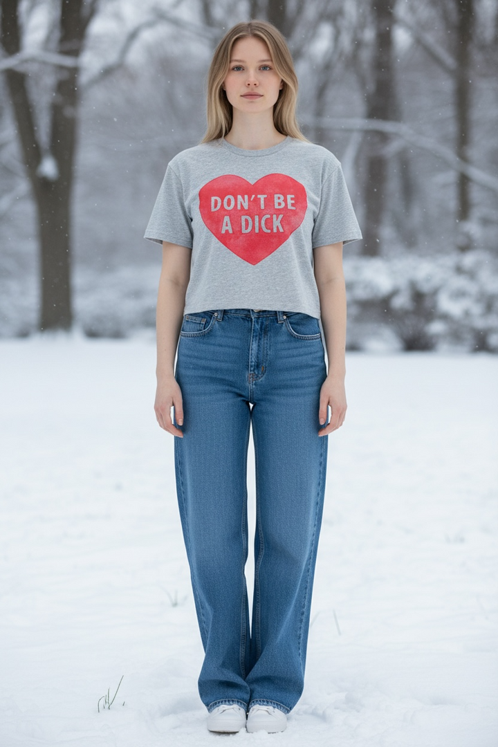 Roxie Don’t Be a Dick Cropped Tee