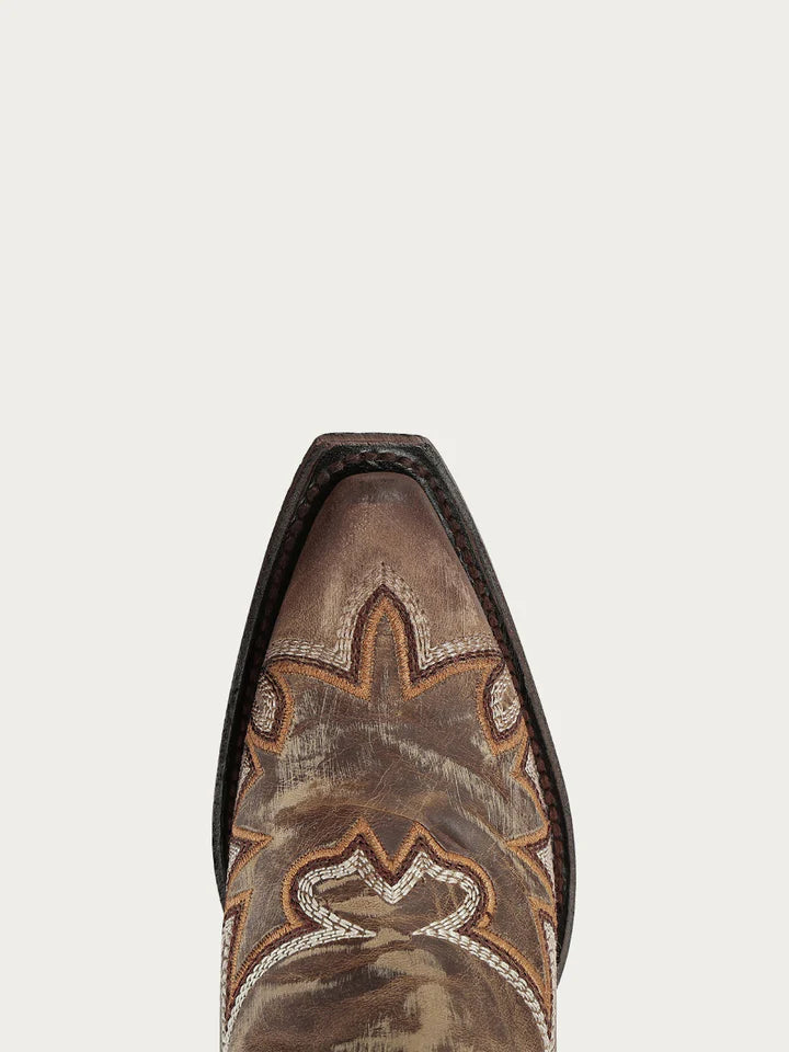 Reba Distressed Corral Booties