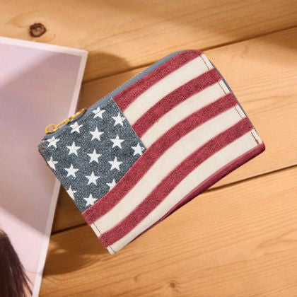 Jamie American Flag RFID Wallet