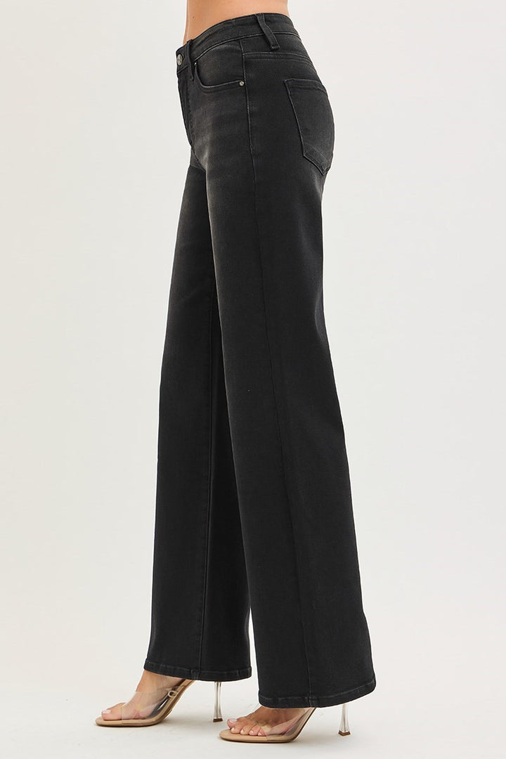 Vanessa Black Wide Leg Jeans