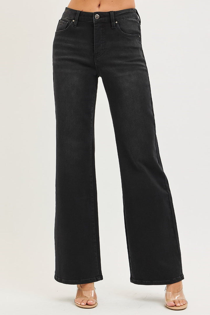 Vanessa Black Wide Leg Jeans