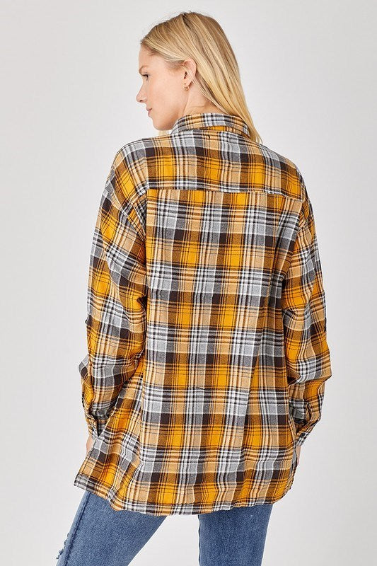 Tavi Buffalo Plaid Oversized Shirt