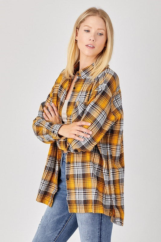 Tavi Buffalo Plaid Oversized Shirt