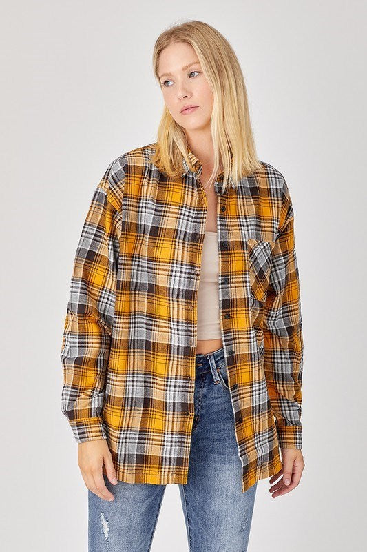 Tavi Buffalo Plaid Oversized Shirt
