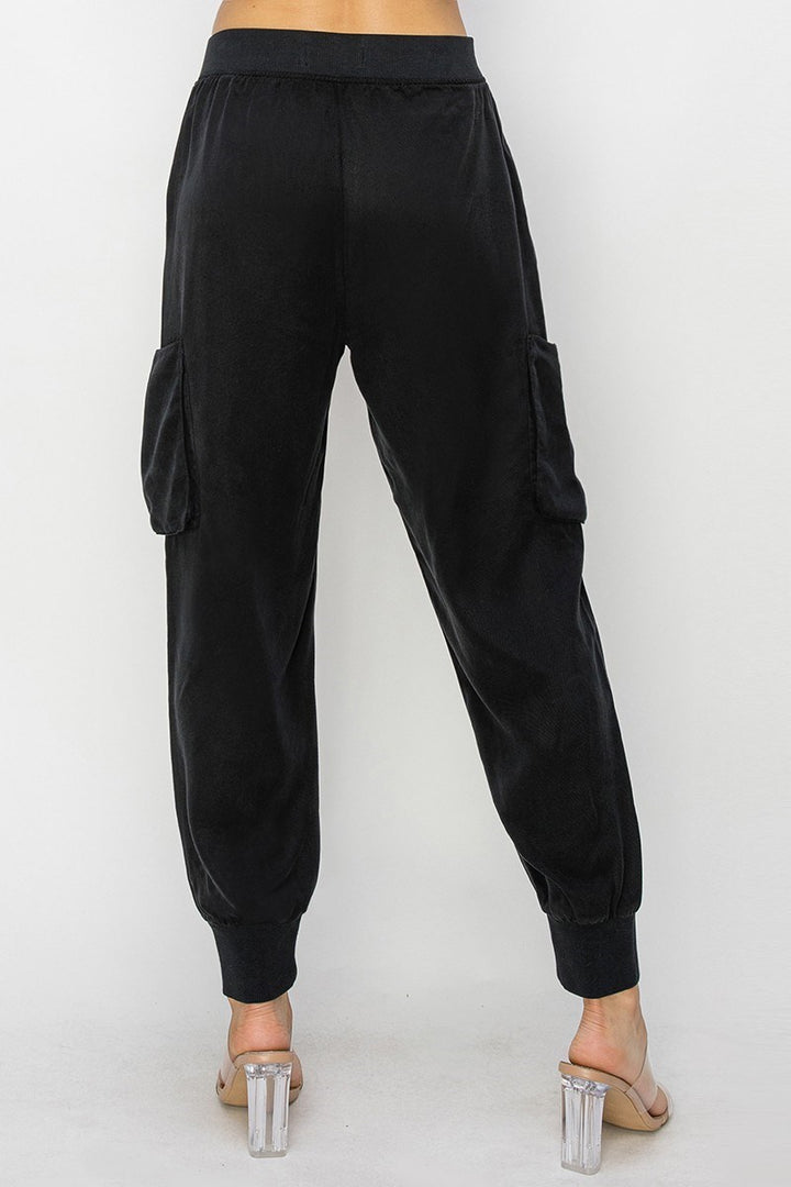 Geri High Rise Cargo Jogger Pants