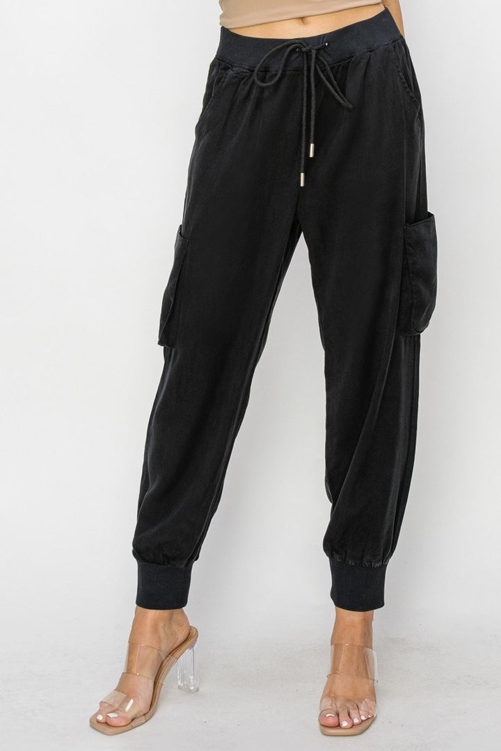 Geri High Rise Cargo Jogger Pants