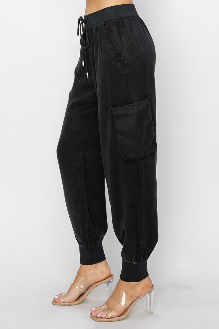 Geri High Rise Cargo Jogger Pants