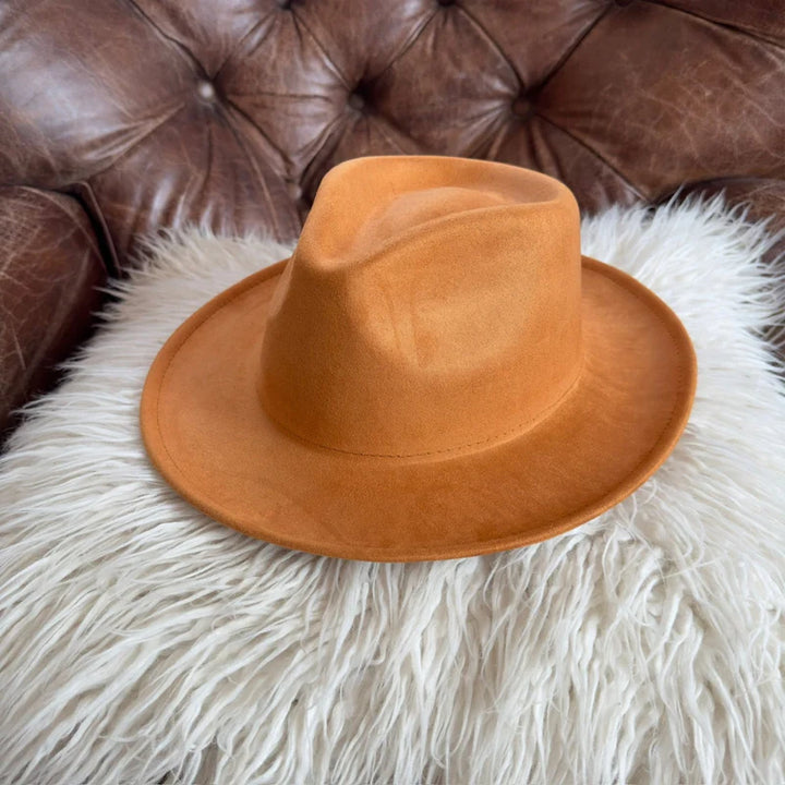 Short Brim Vegan Suede Rancher