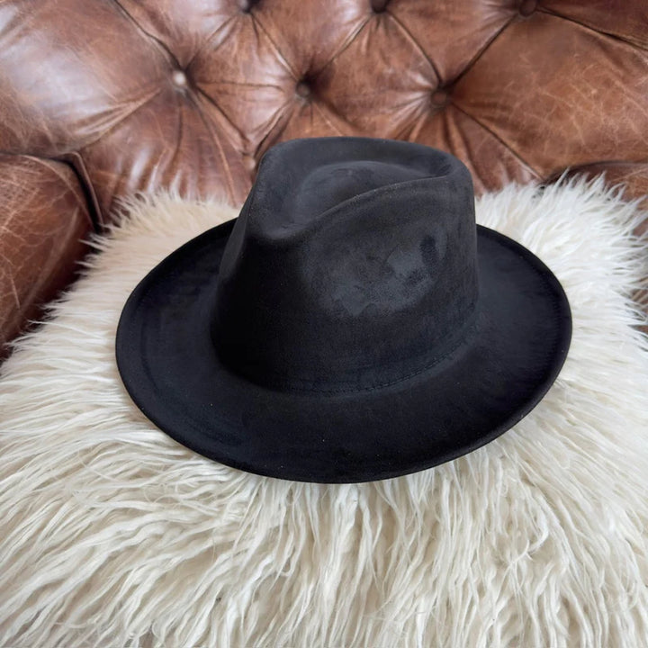 Short Brim Vegan Suede Rancher