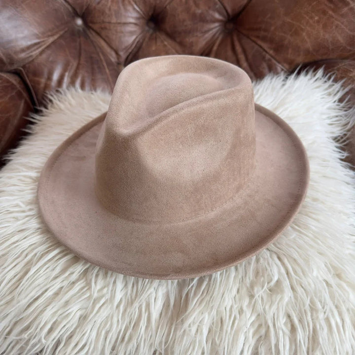 Short Brim Vegan Suede Rancher