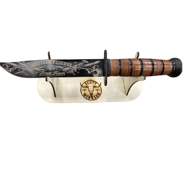 WR Trap Engraved Knife