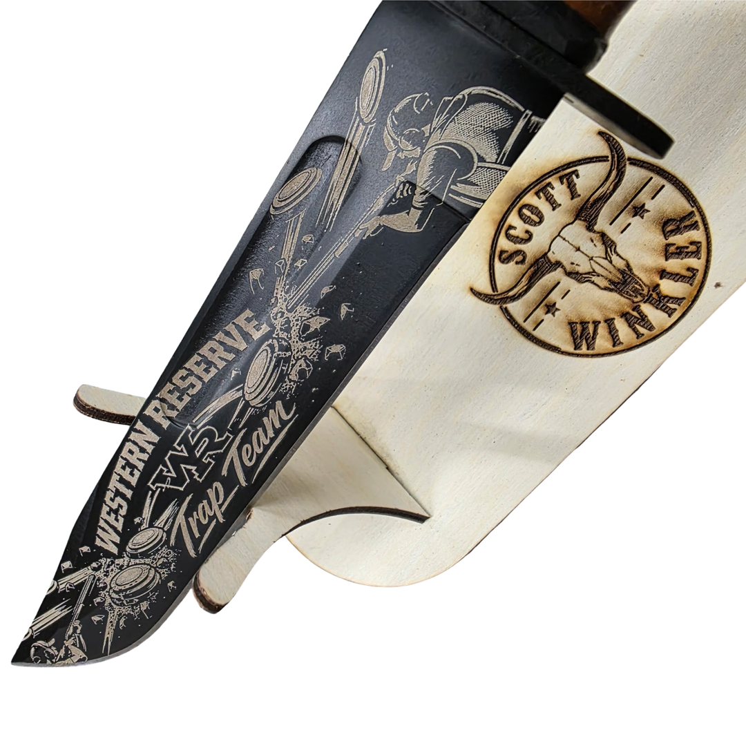 WR Trap Engraved Knife