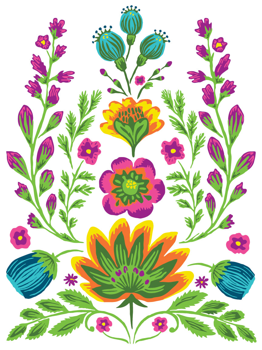 IOD Vida Flora 12x16 Paint Inlay