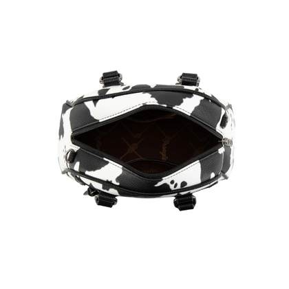 Cheyenne Cow Print Satchel Crossbody