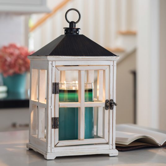 Rylie Weathered Wooden Lantern