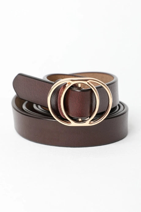 Melany Double Ring Buckle Cinch Belt