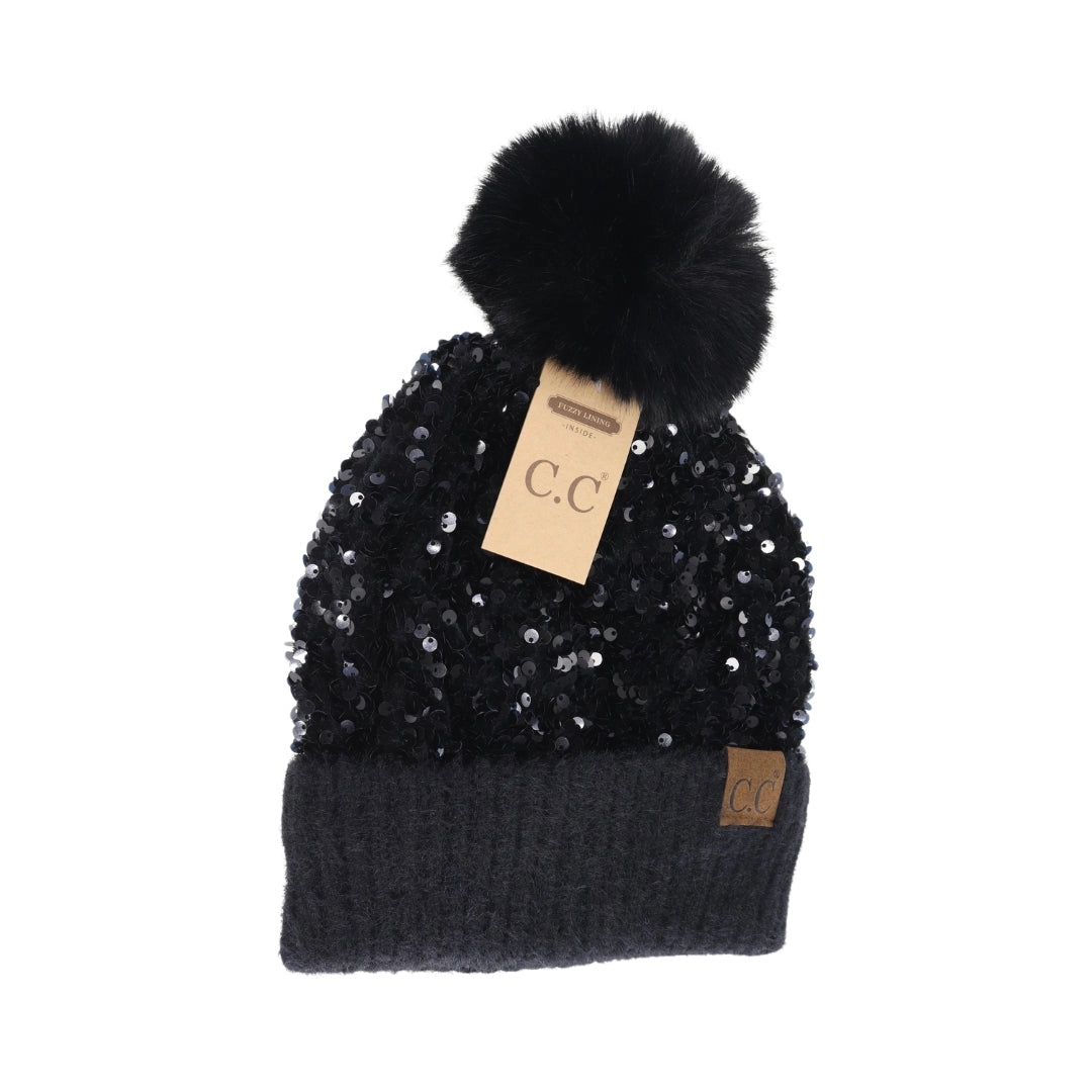 Leila Sequin Beanie