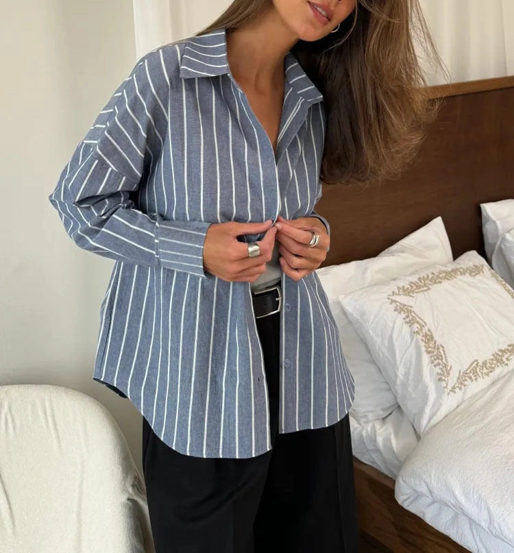 Meredith Striped Button Up