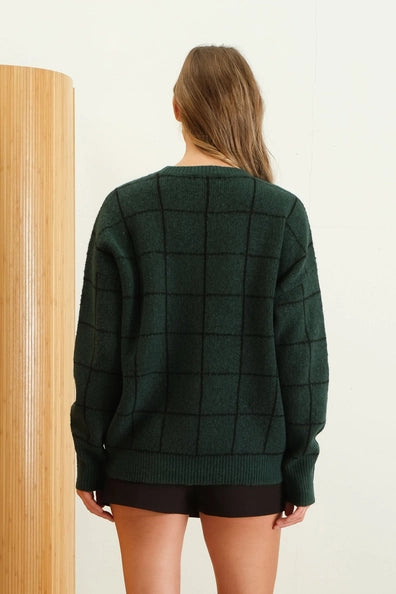 Prudence Grid Sweater