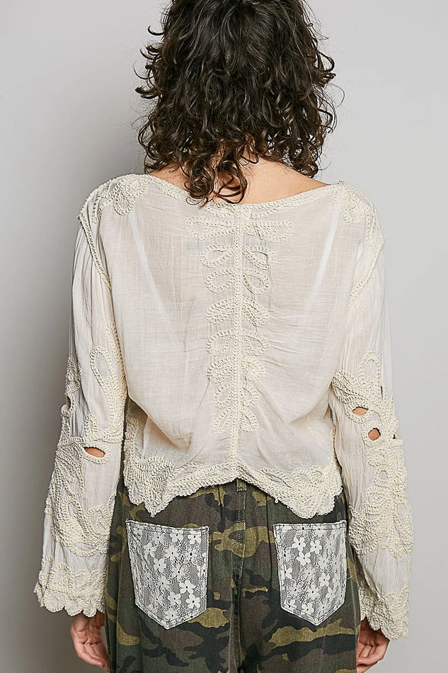 Eulalie Crochet Blouse