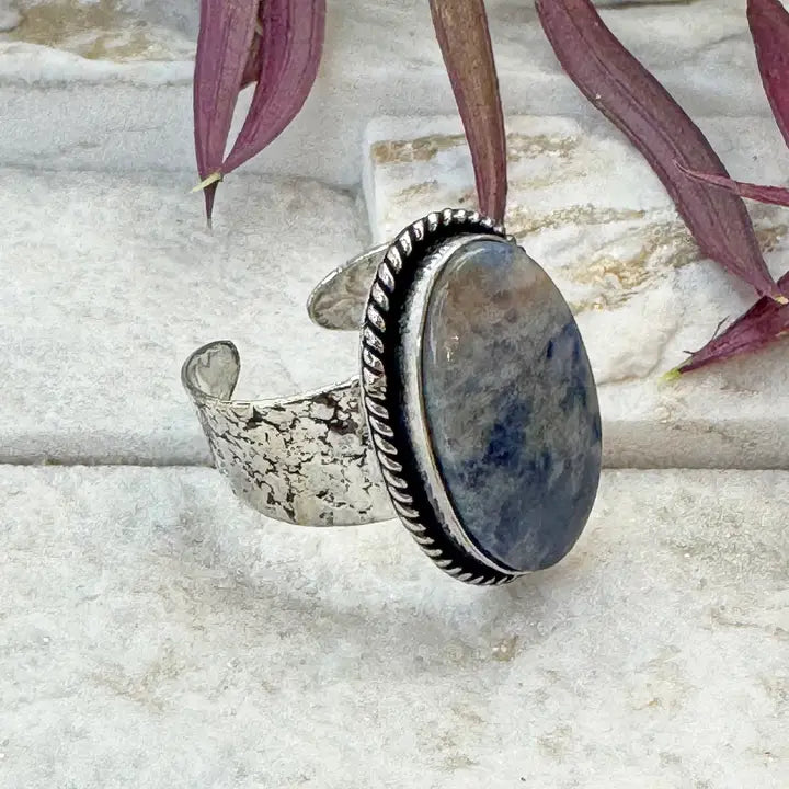 Zaria Lapis Statement Ring