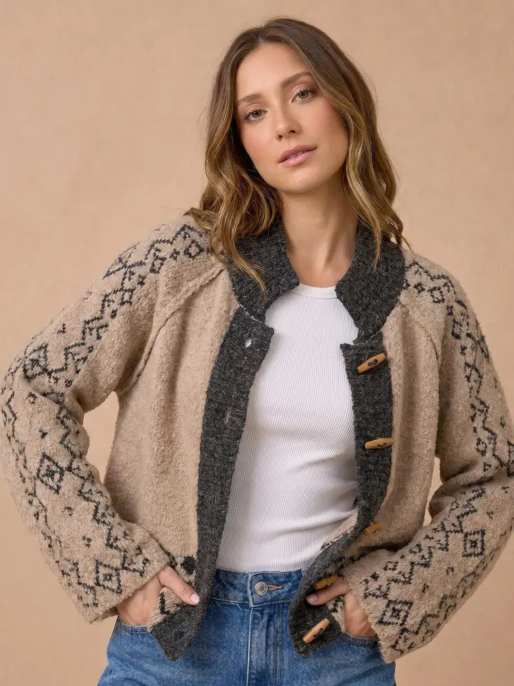 Melanie Nordic Toggle Cardigan