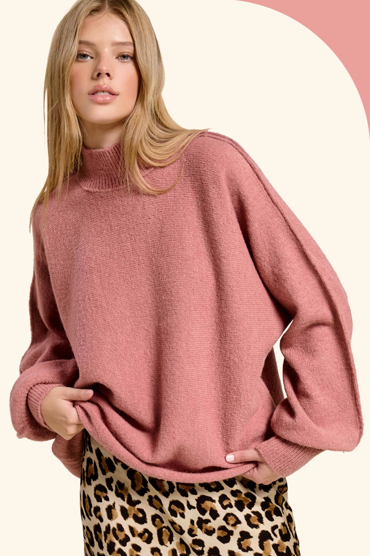 Maeve Loose Fit Balloon Sleeve Sweater