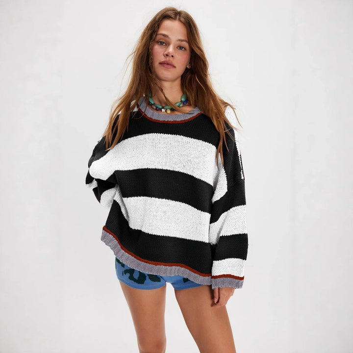 Bethany Striped Knit Sweater