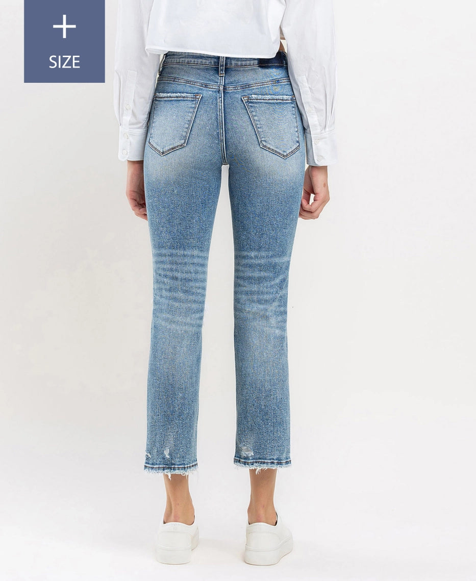 Ashton High Rise Slim Straight Jeans - Extended Sizes