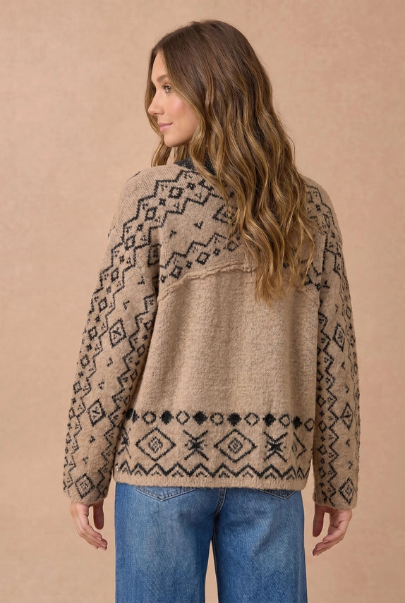 Melanie Nordic Toggle Cardigan