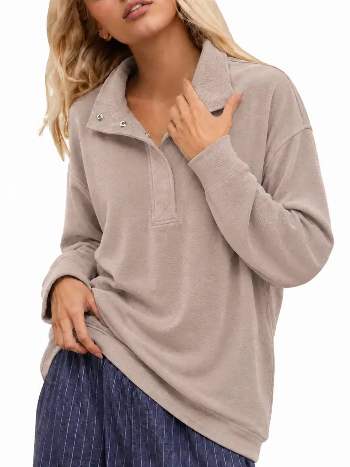 Sheryl Funnel Neck Pullover
