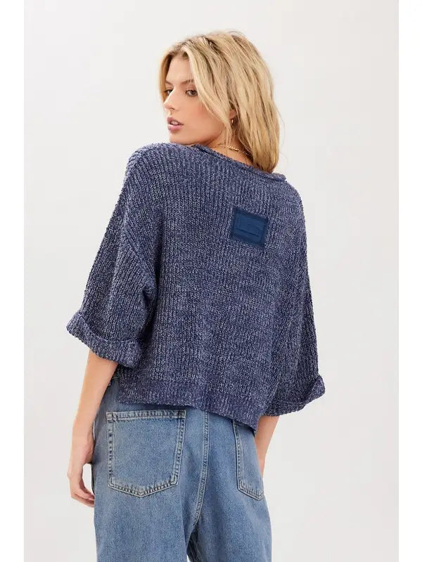 Mallory Slouchy Cropped Sweater