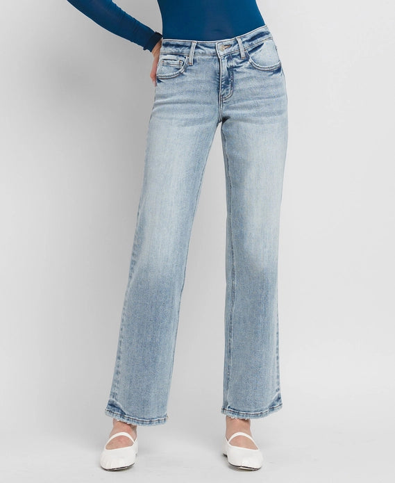 Jolina Slim Wide Leg Jeans